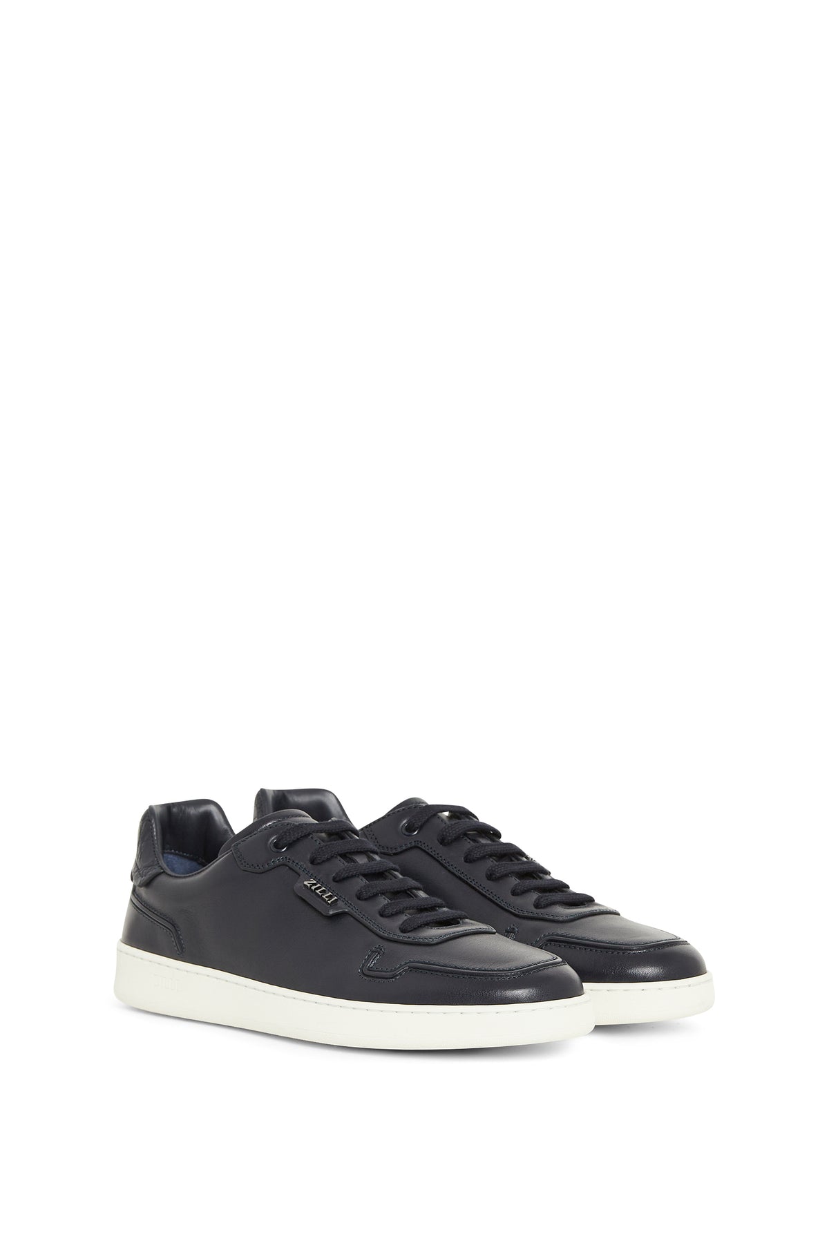 Baskets basses en cuir précieux - Dark Navy