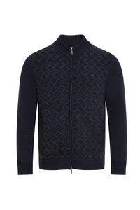 Cardigan à motifs en cachemire - Dark Navy