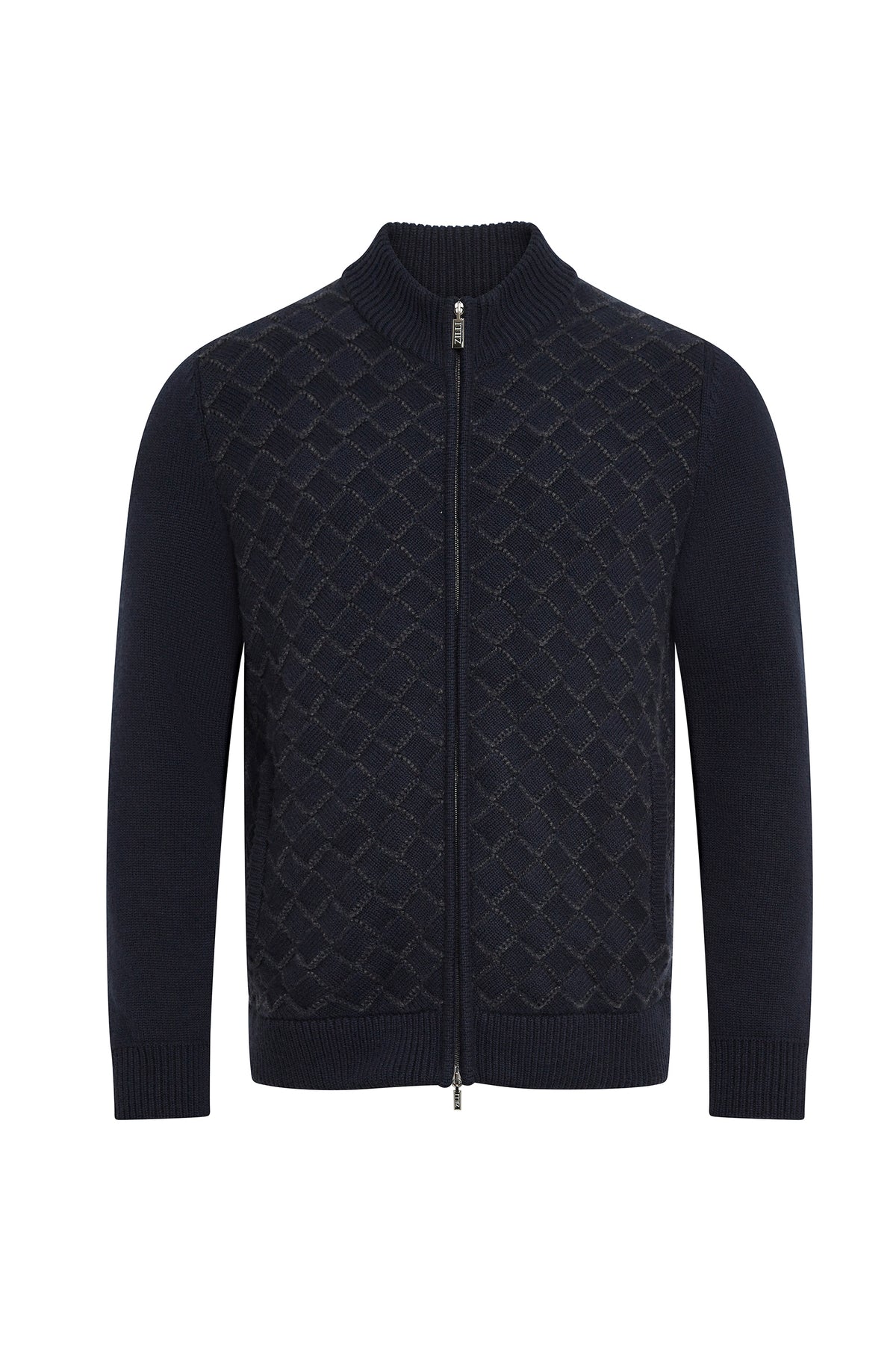 Cardigan à motifs en cachemire - Dark Navy