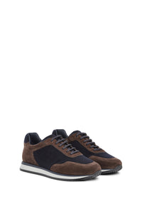 Sneakers basses en cuir - Dark Brown