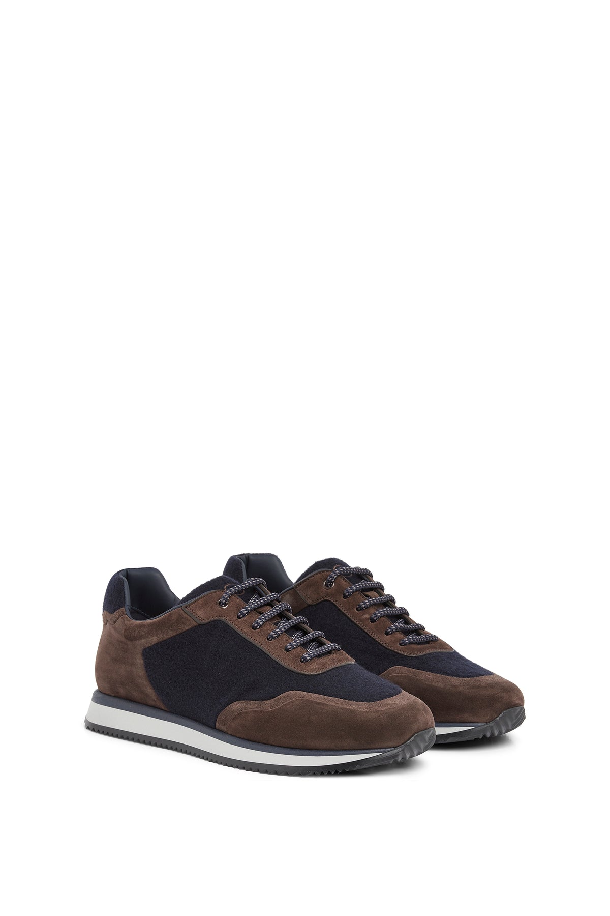Sneakers basses en cuir - Dark Brown