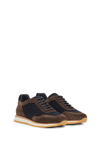 Sneakers basses en cuir - Dark Brown