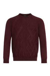 Pull à col rond à manches longues en laine - Ruby