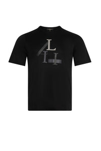 T-shirt imprimé à manches courtes - Black