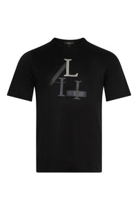 Short-sleeved printed T-shirt - Black