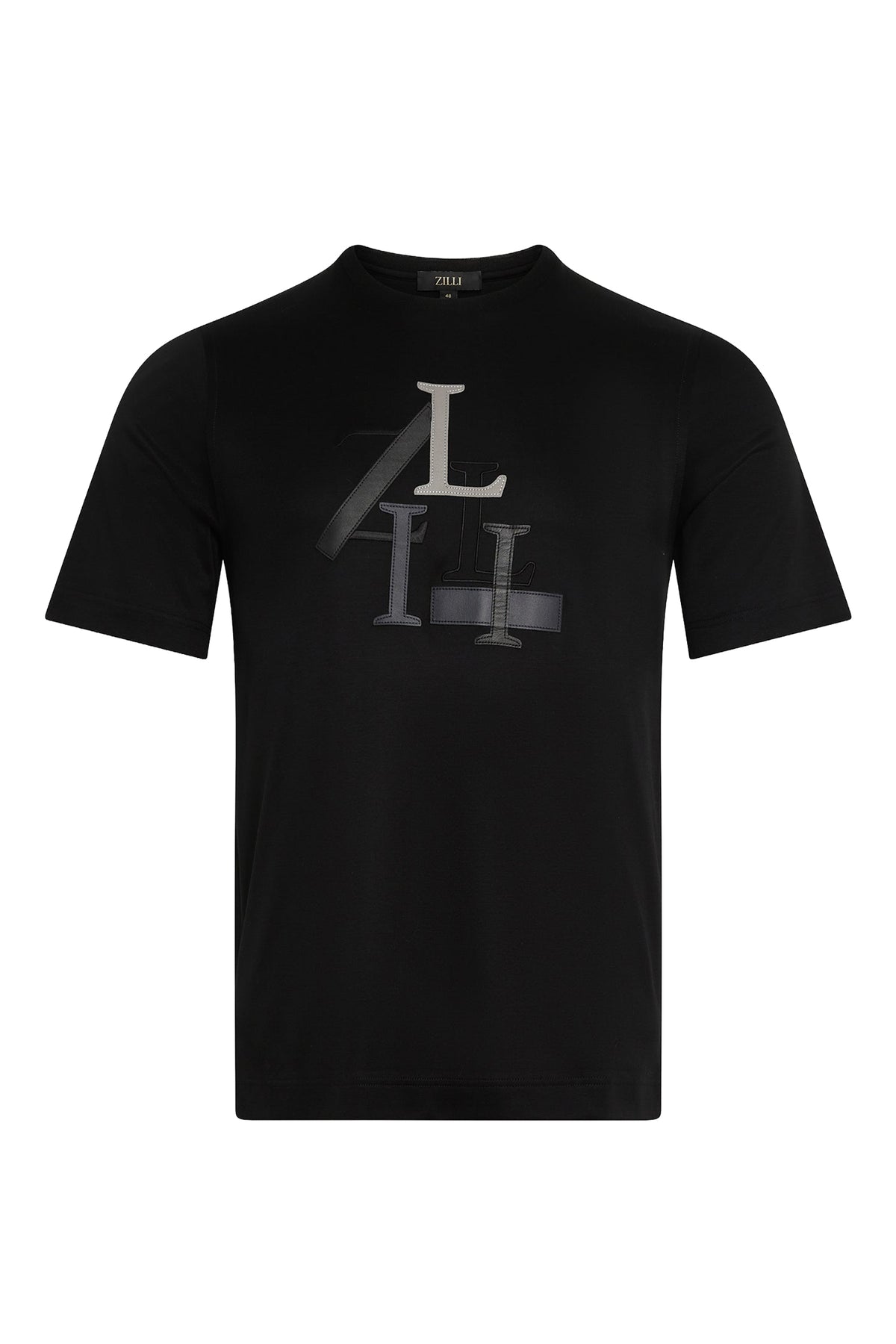 Short-sleeved printed T-shirt - Black