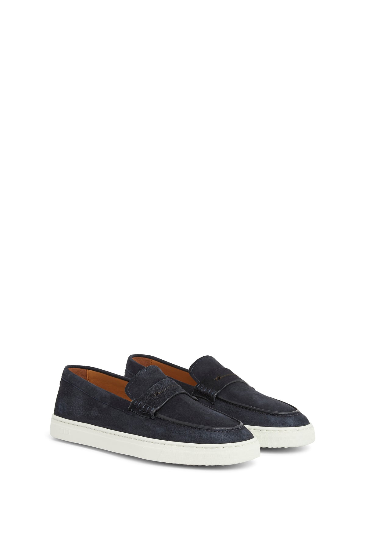 Baskets basses en cuir précieux - Dark Navy