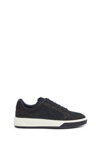 Baskets basses en cuir précieux - Dark Navy