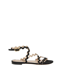 Black FLAT SANDALS - Black