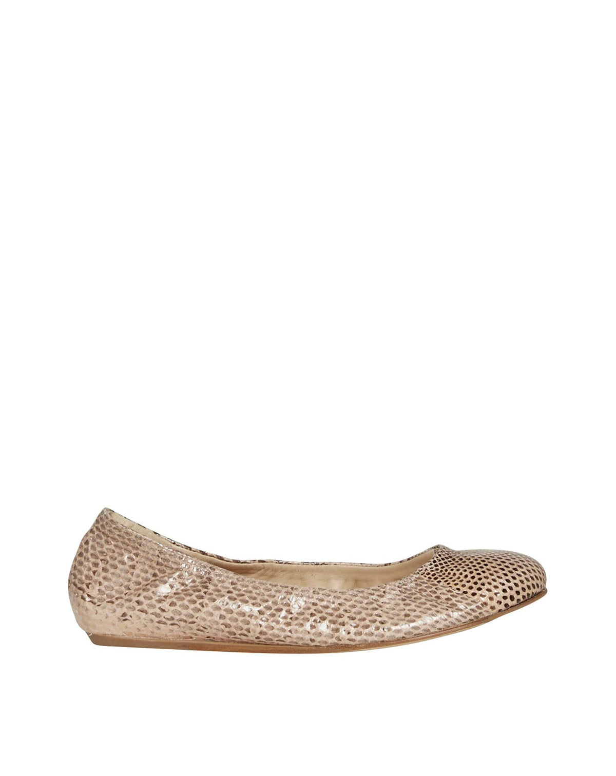 Ballerines en cuir - Nude