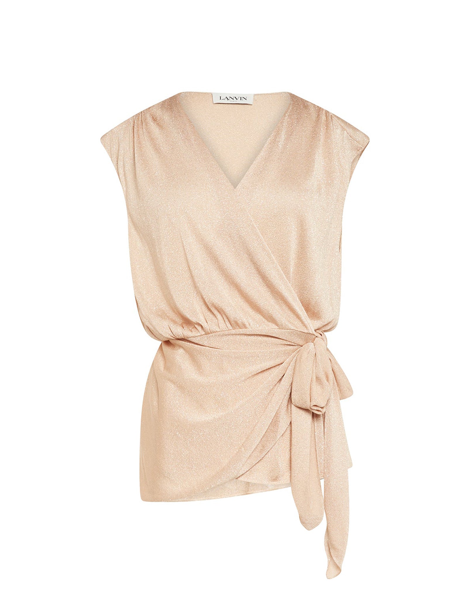 Top portefeuille noué - Rose Pâle