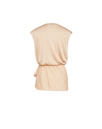 Top portefeuille noué - Rose Pâle