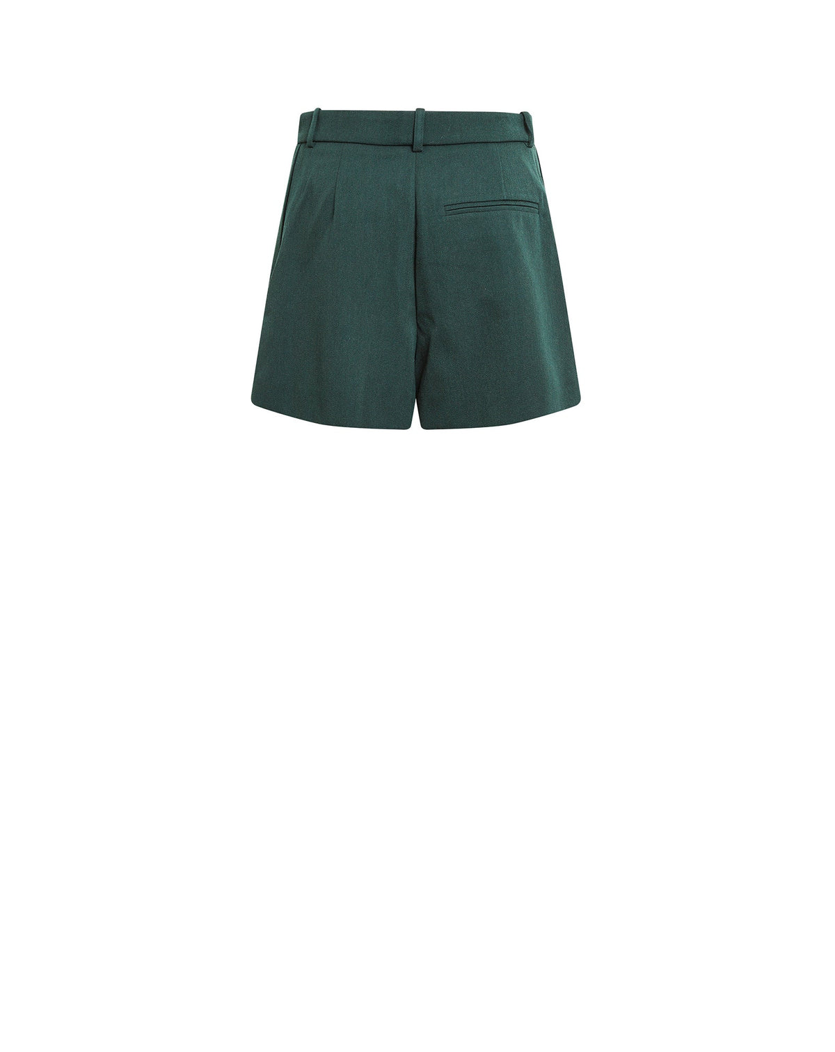 Short tailleur en laine - Vert Sapin