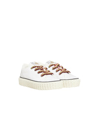 Curb low-top trainers - White