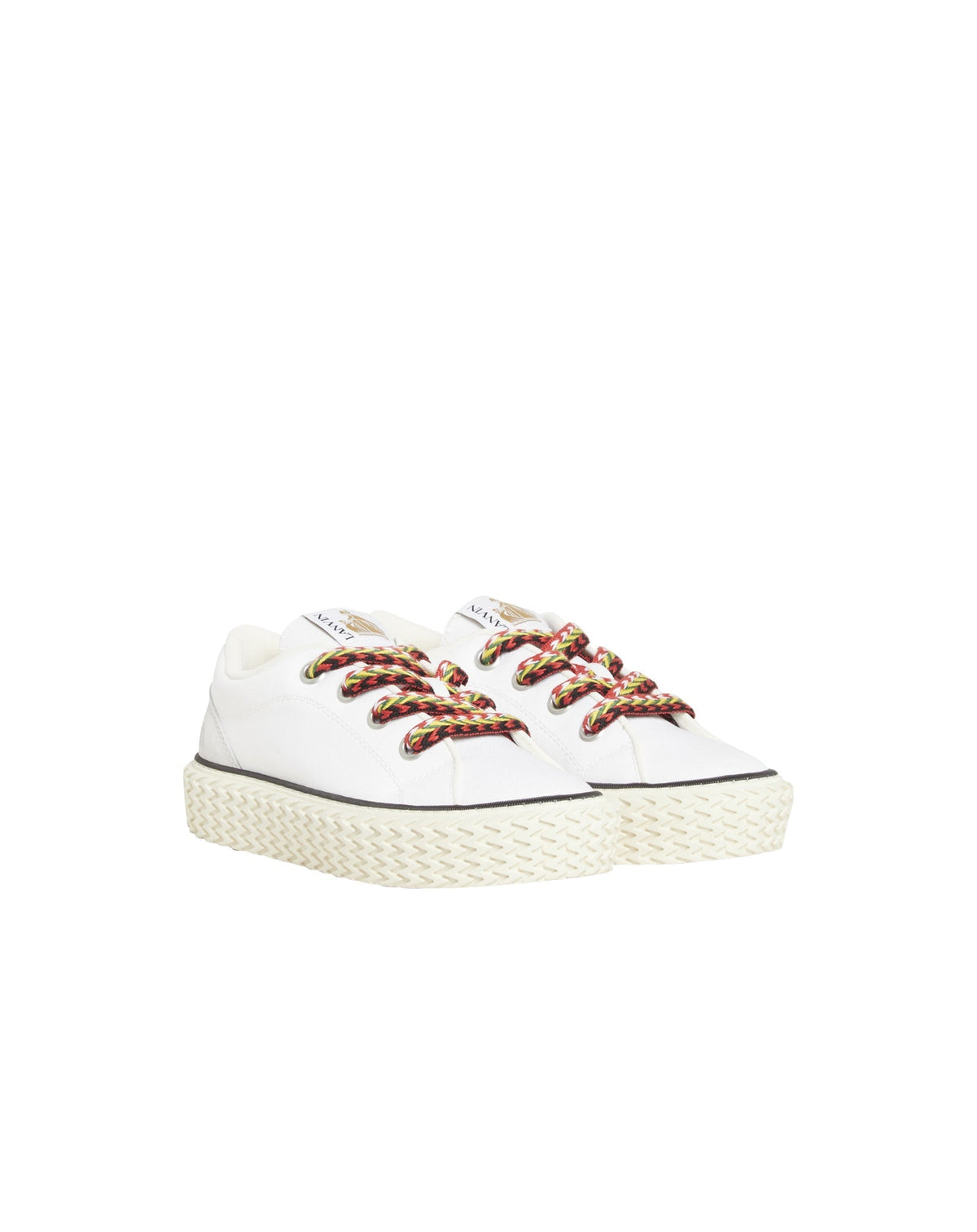 Curb low-top trainers - White