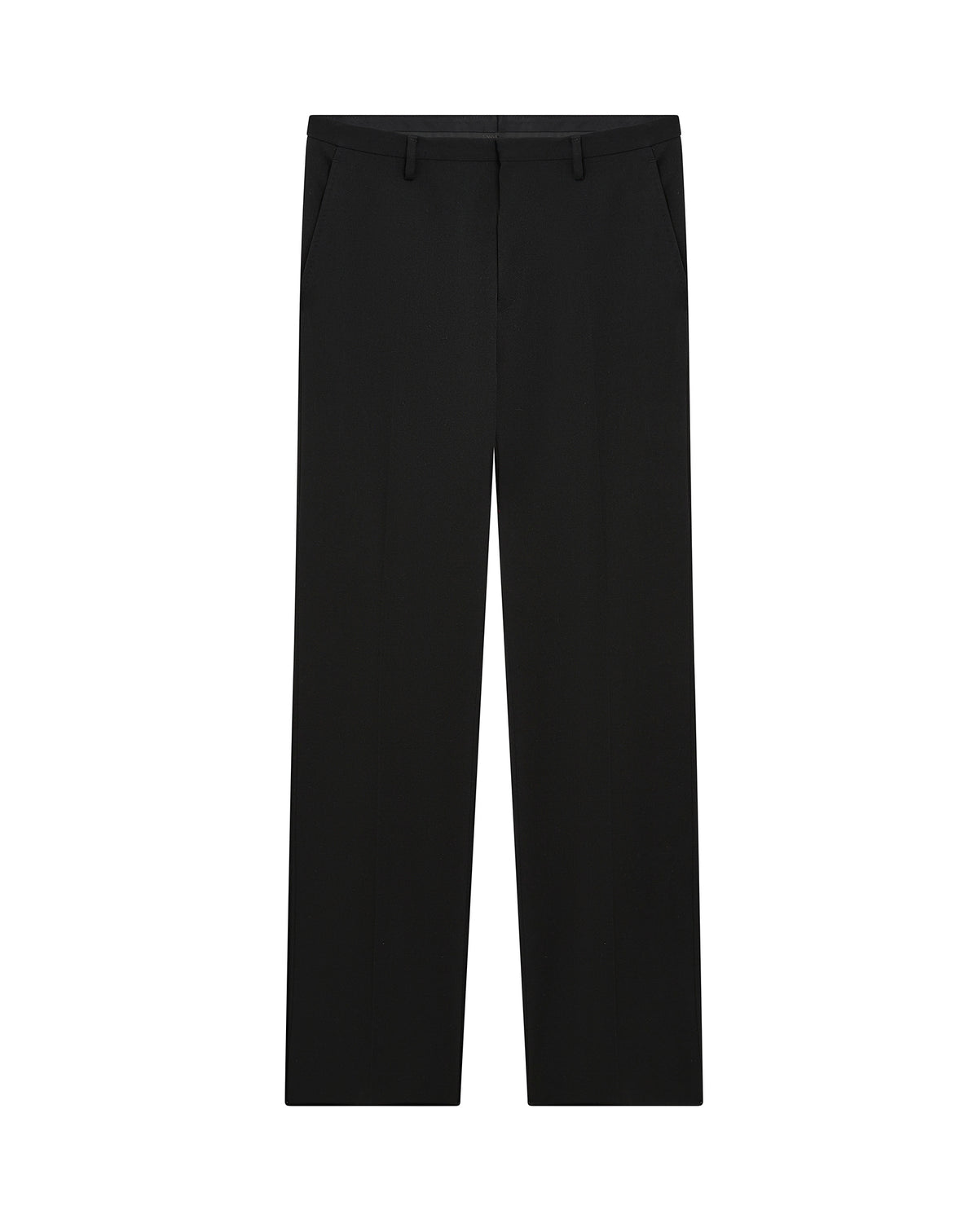 Pantalon droit en laine - Noir