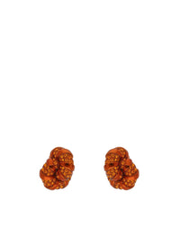 Rhinestone melodie earrings - Orange