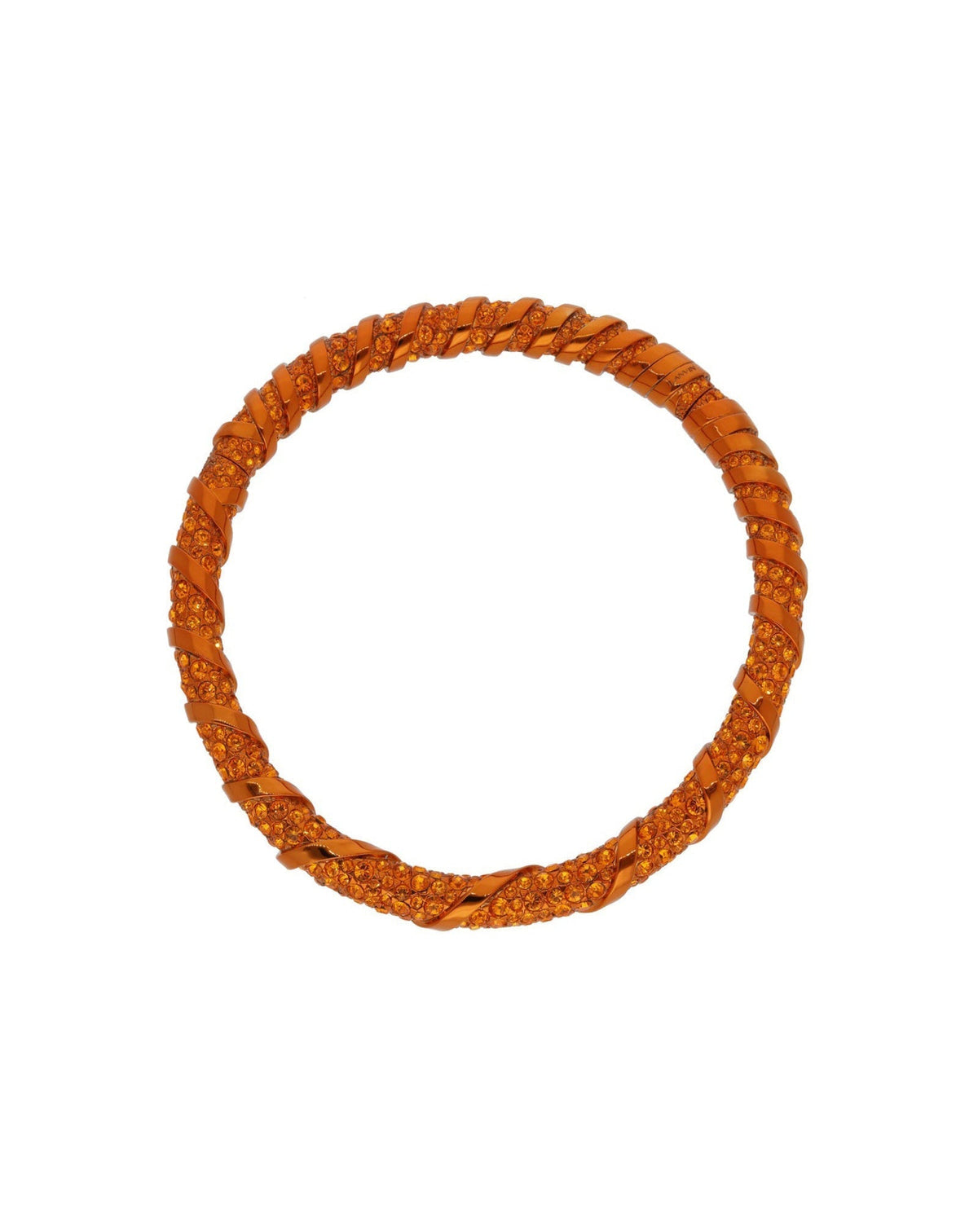 Collier melodie strass - Orange