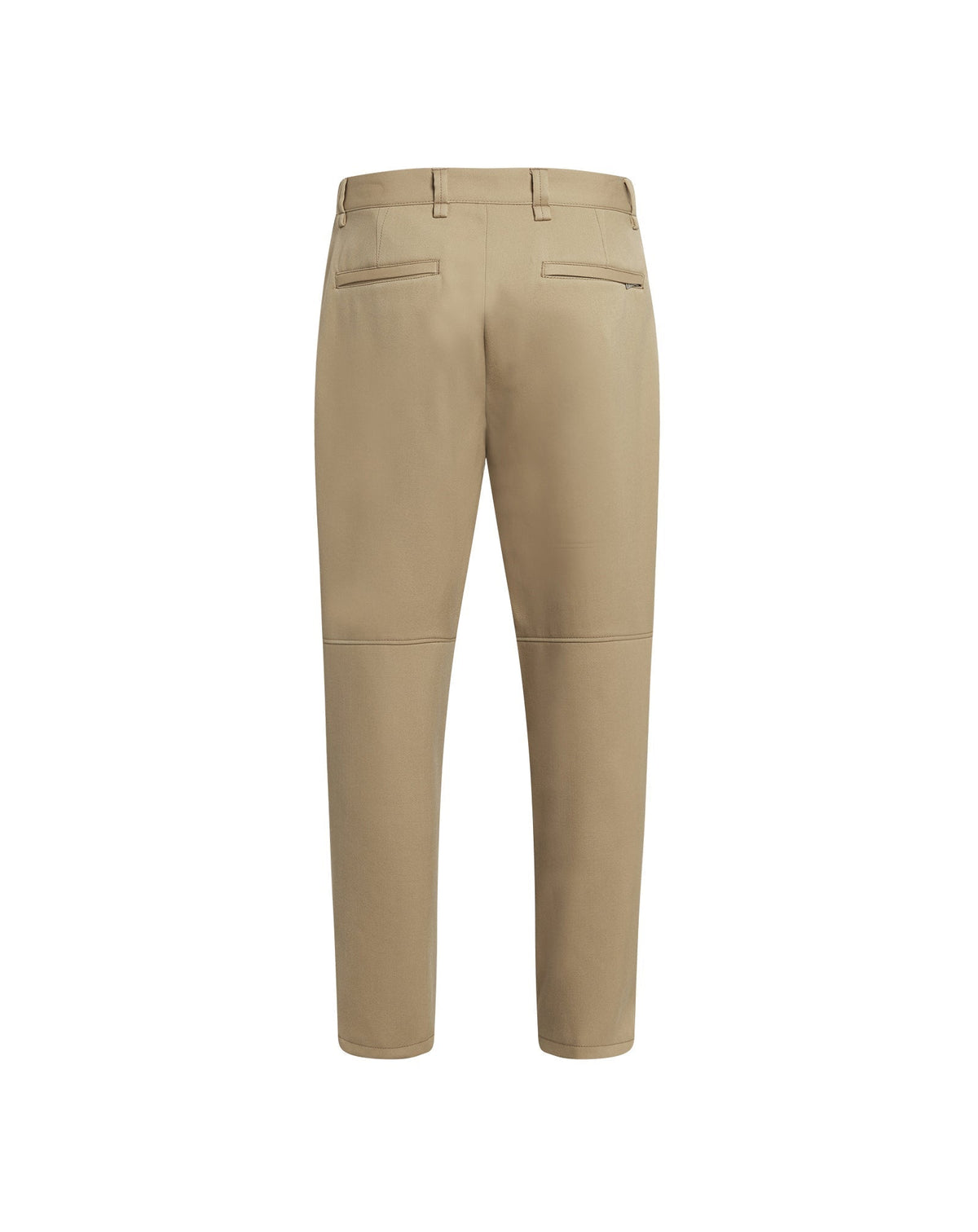 Pantalon droit à poches en laine - Camel