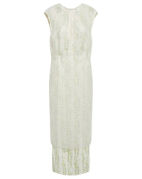 Robe midi à col en V au dos - Transparent