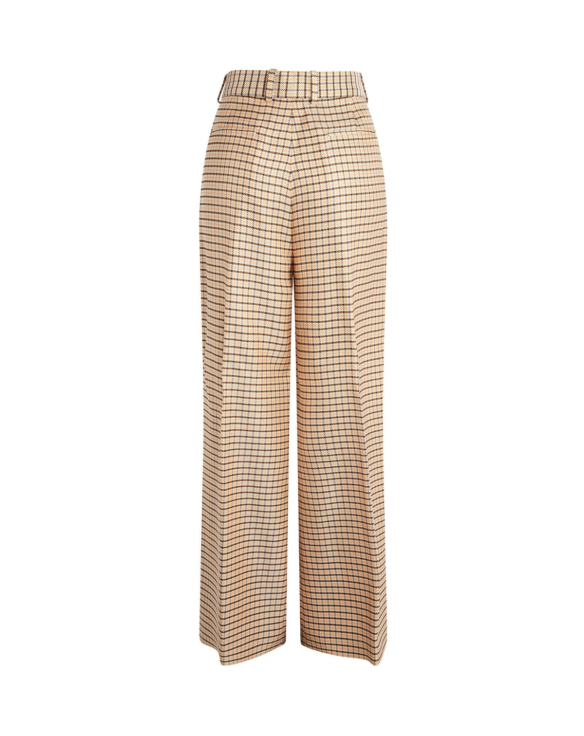 Pantalon à taille haute - Marron & Orange