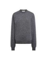 Merinos crew neck - Gris fonce chine