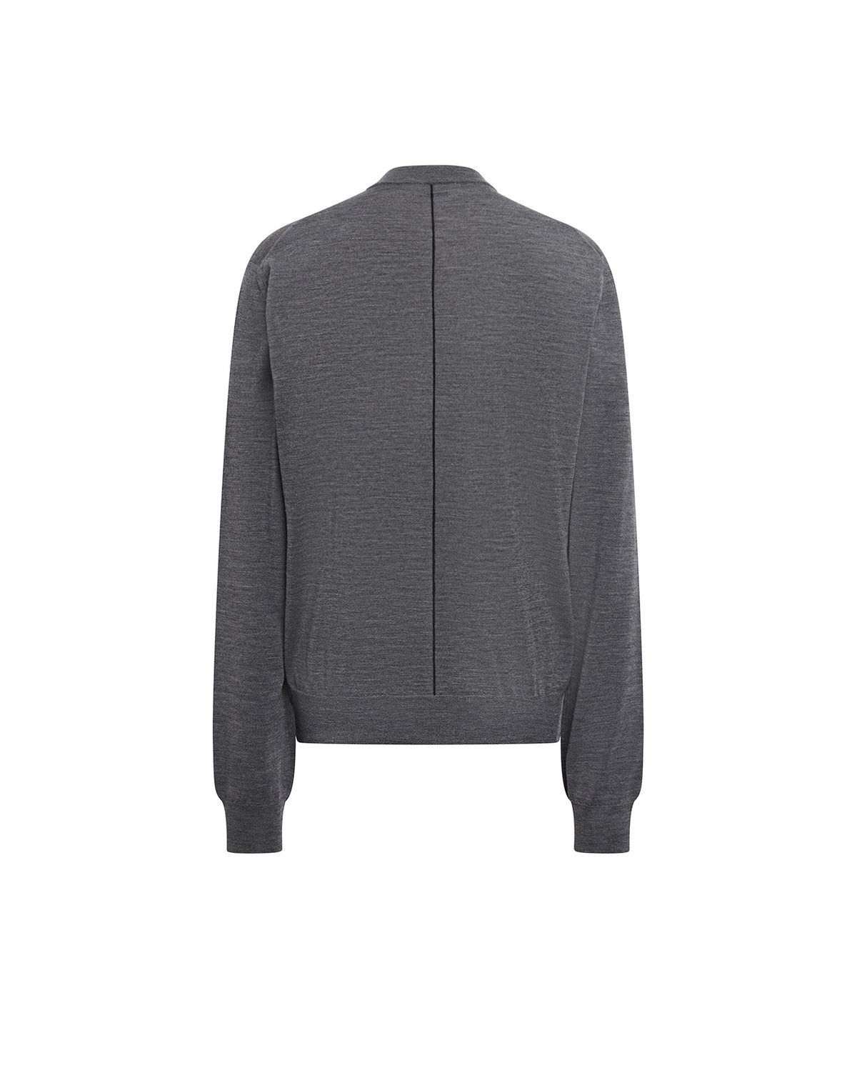 Merinos crew neck - Gris fonce chine
