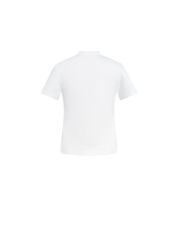 Eyelet drapped fitted top - Blanc optique