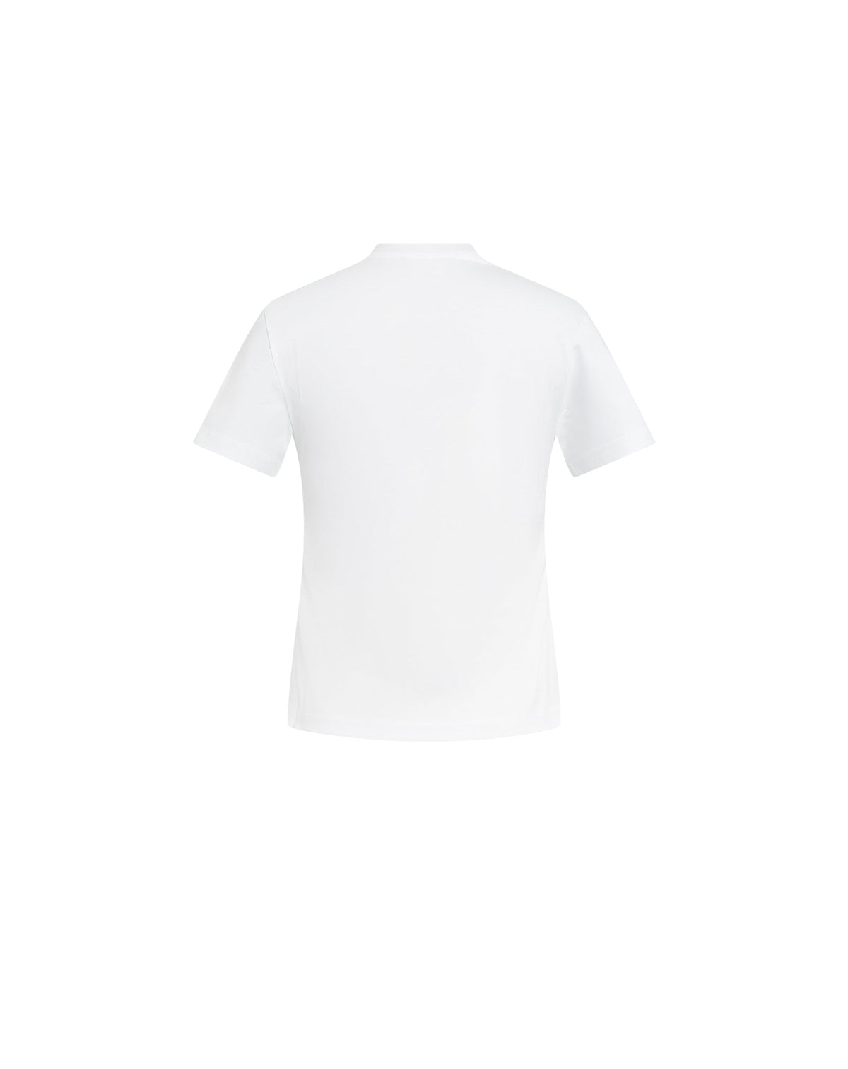 Eyelet drapped fitted top - Blanc optique