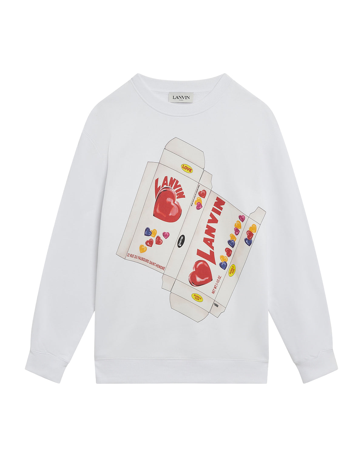 Sweat-shirt imprimé bonbons - Blanc Optique