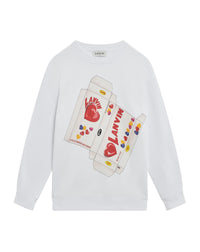 Sweatshirt imprime bonbons lanvin - Blanc optique