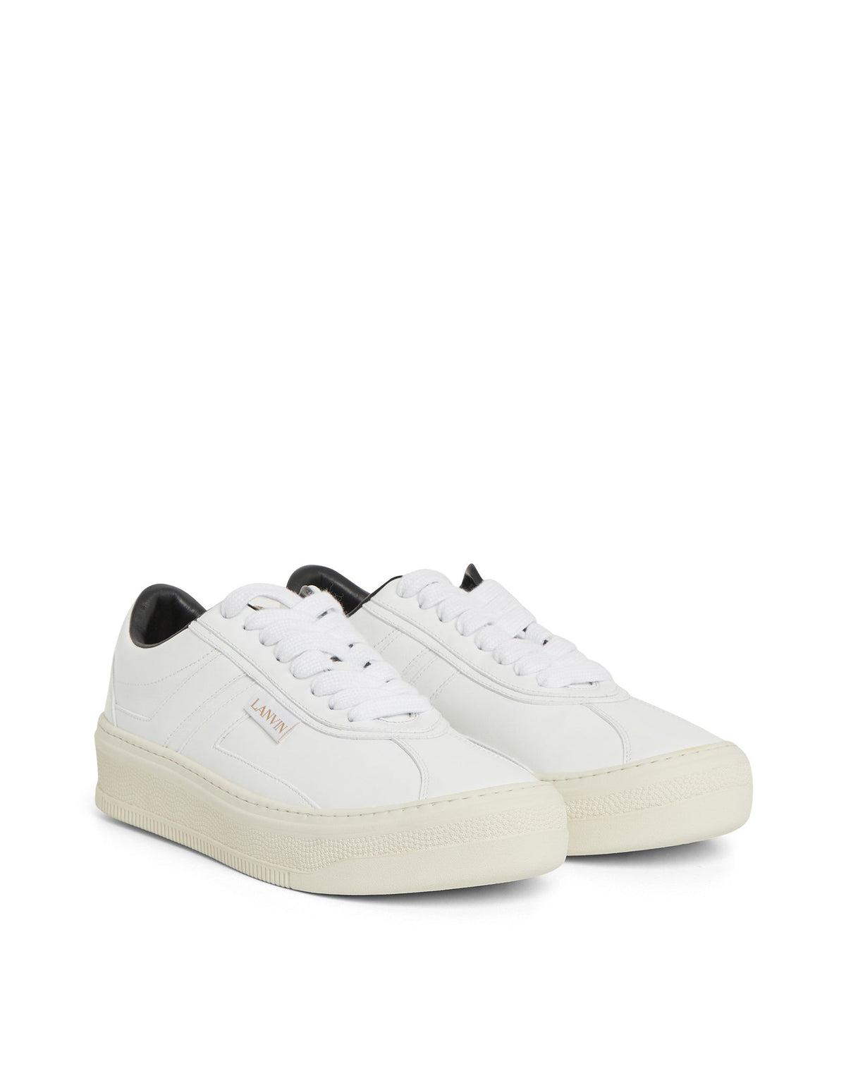 Baskets Cash en cuir - Blanc