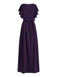 Long ruffled dress - Purple