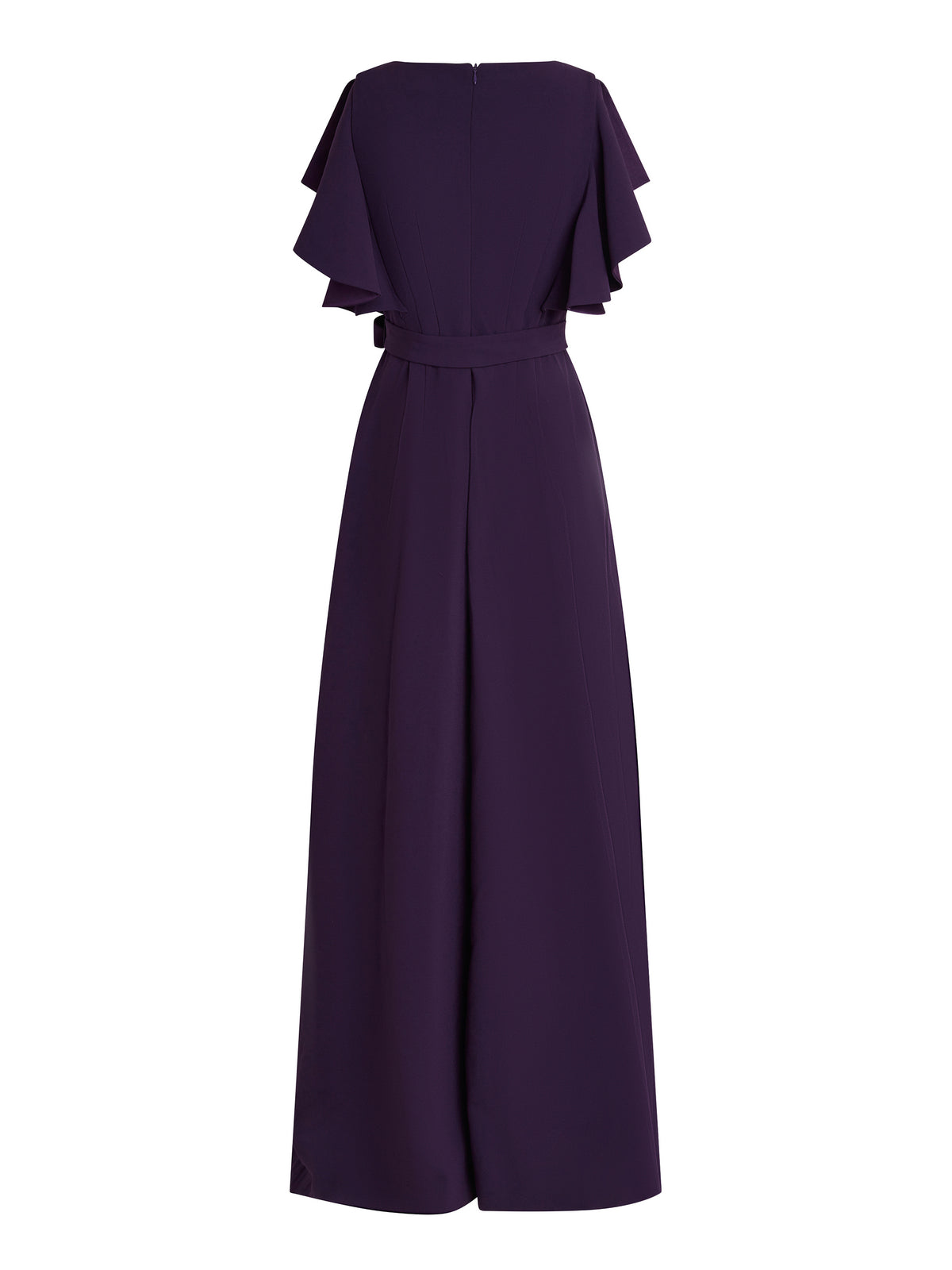 Long ruffled dress - Purple