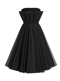 Robe bustier évasée - Noir