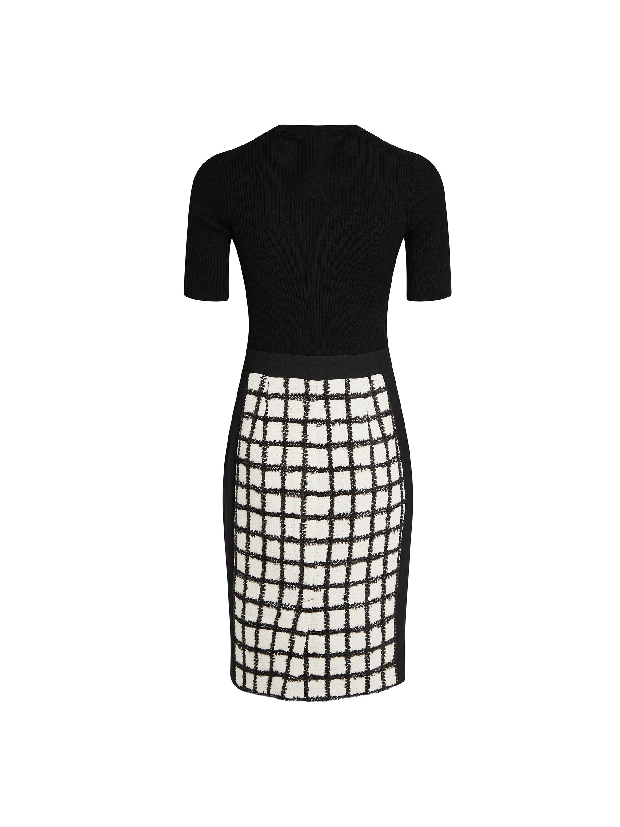 ZZSHOOTING NOIR / IVOIRE ROBE BIMATIERE