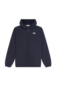 Blouson à capuche avec logo tricolore - Marine