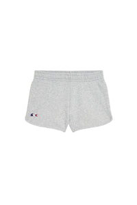 Short avec logo tricolore - Argent Chiné
