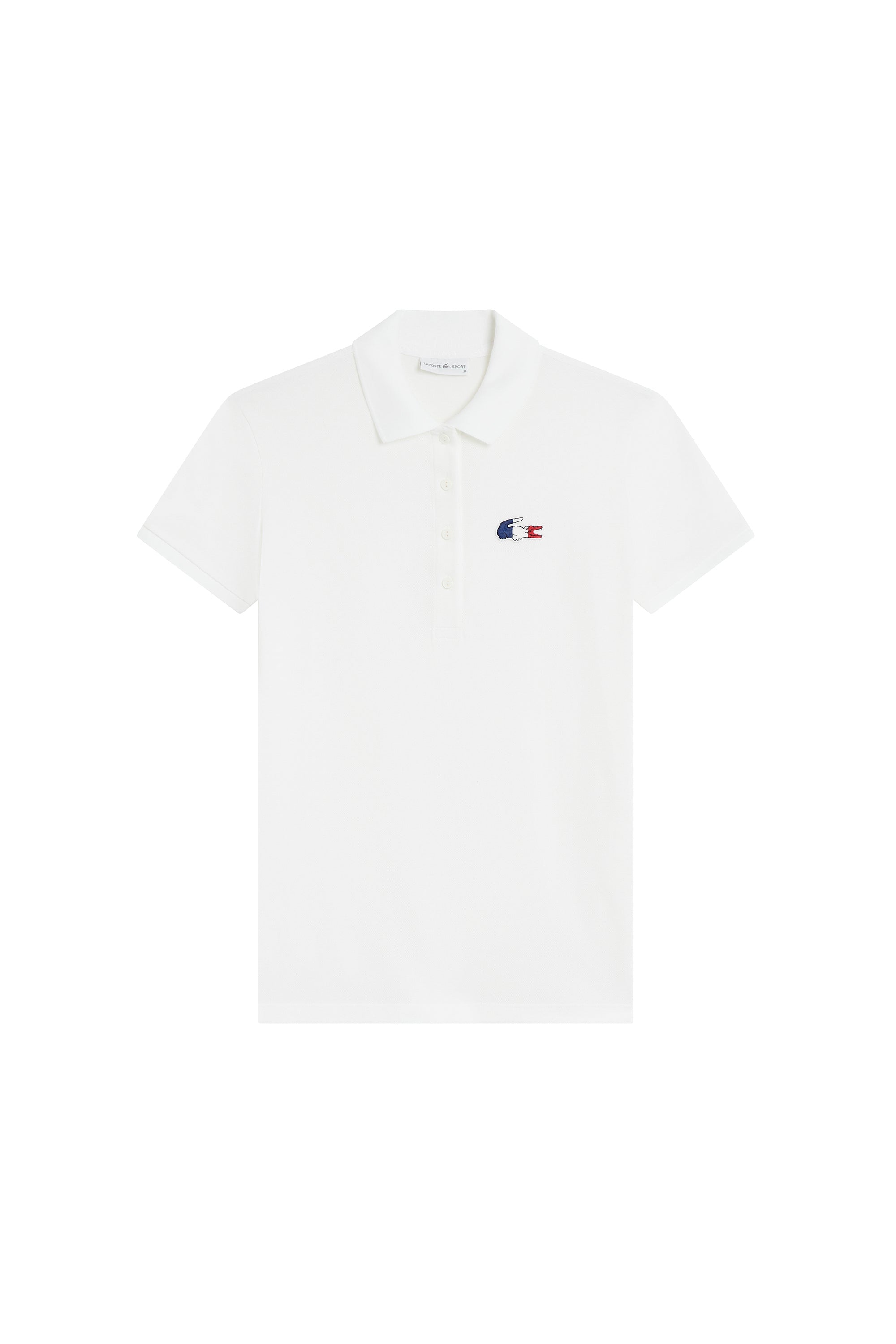 Polo boutonné avec logo - Blanc