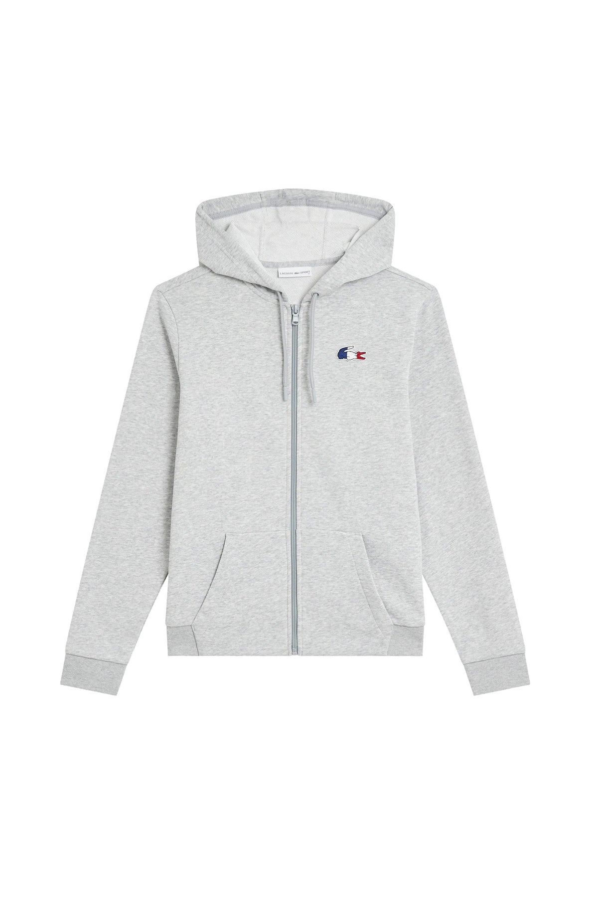 Sweatshirt zippé - Argent Chiné