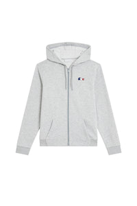 Sweat à capuche zippé - Argent Chiné