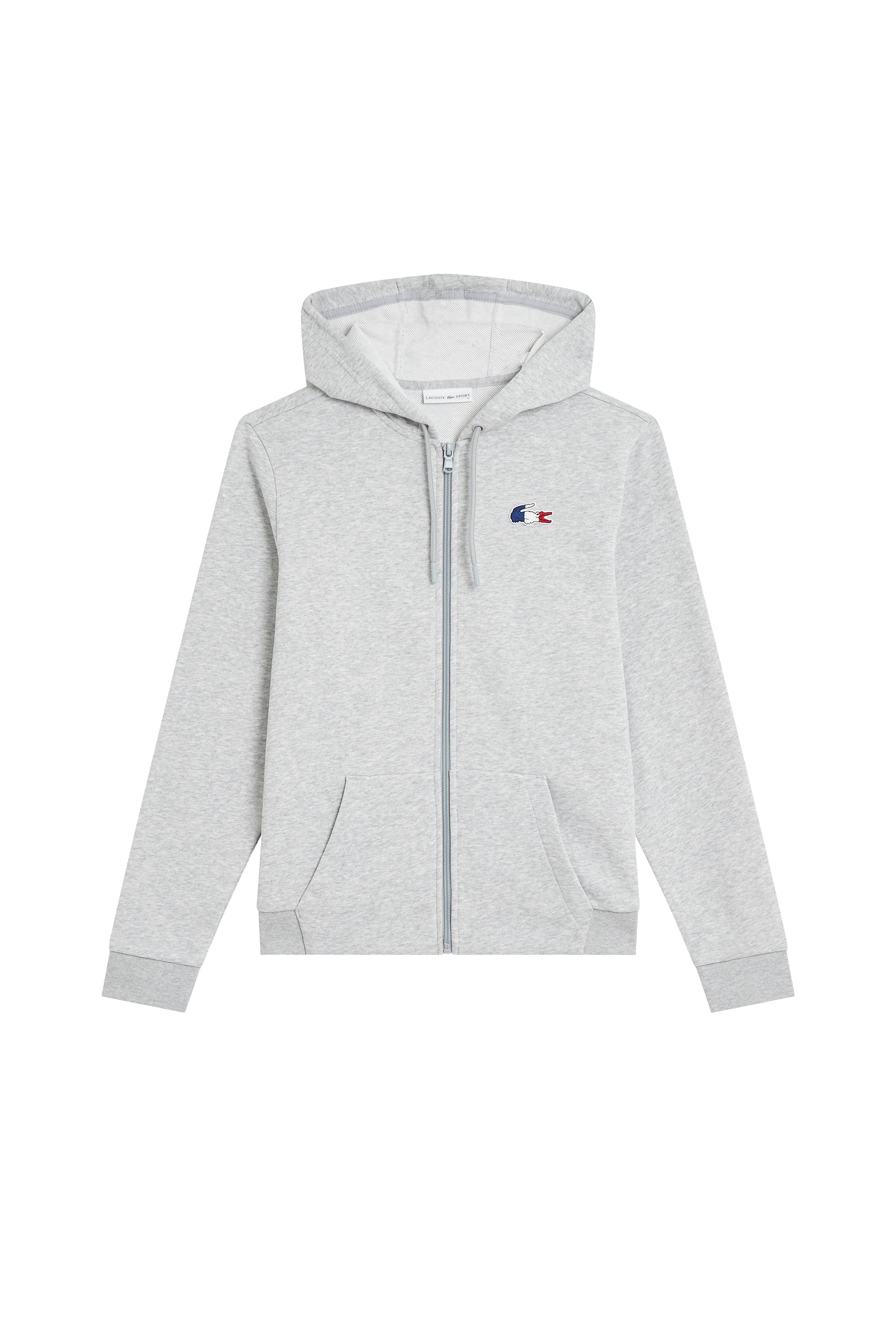 Sweat à capuche zippé - Argent Chiné
