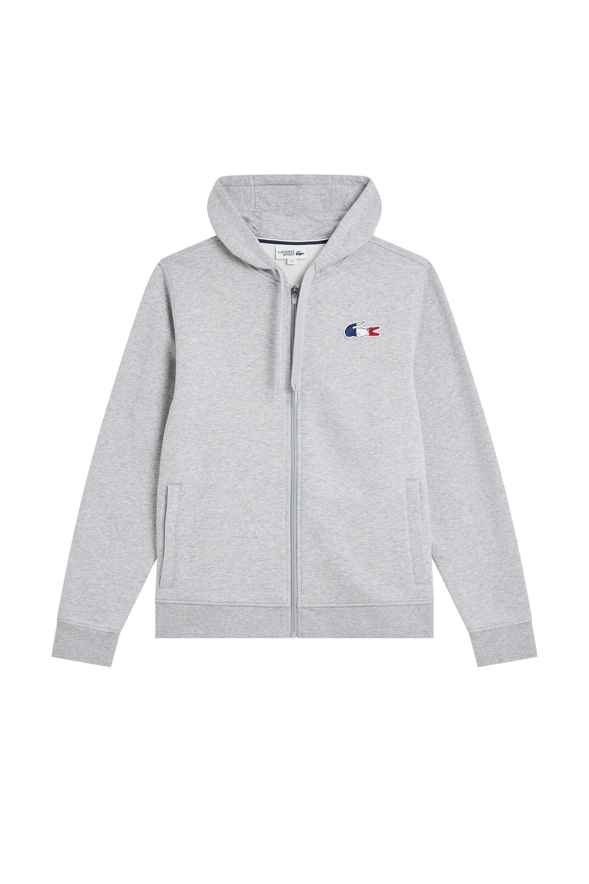 Sweat à capuche zippé - Argent Chiné