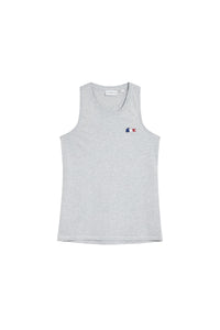 Débardeur avec logo tricoloe - Argent Chiné