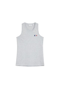 Débardeur avec logo tricoloe - Argent Chiné