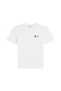 T-shirt avec logo tricolore - Blanc