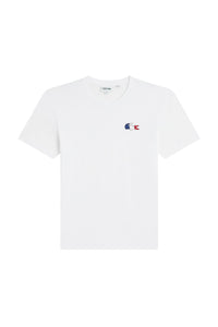 T-shirt avec logo tricolore - Blanc
