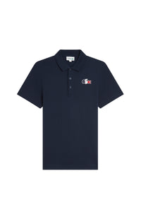 Polo boutonné avec logo - Marine
