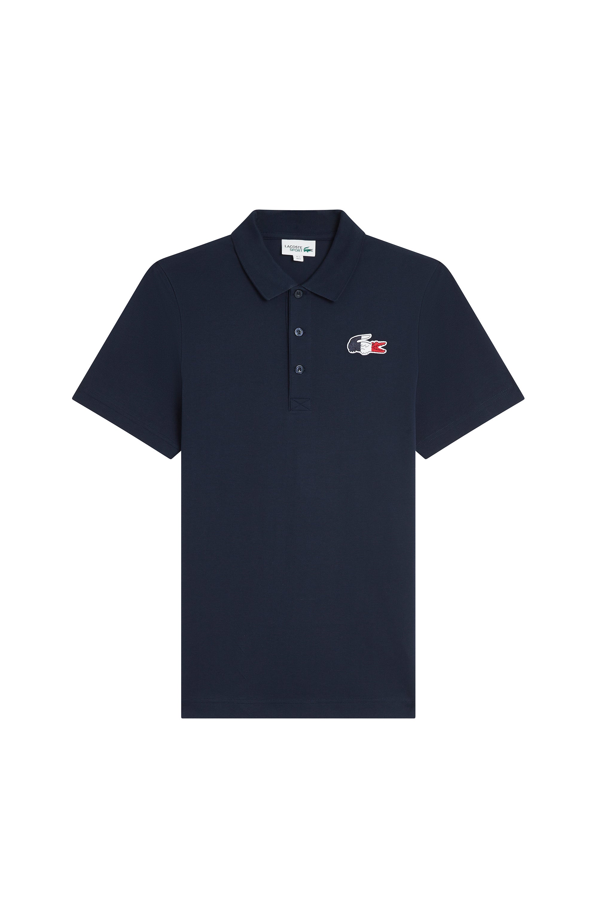 Polo boutonné avec logo - Marine