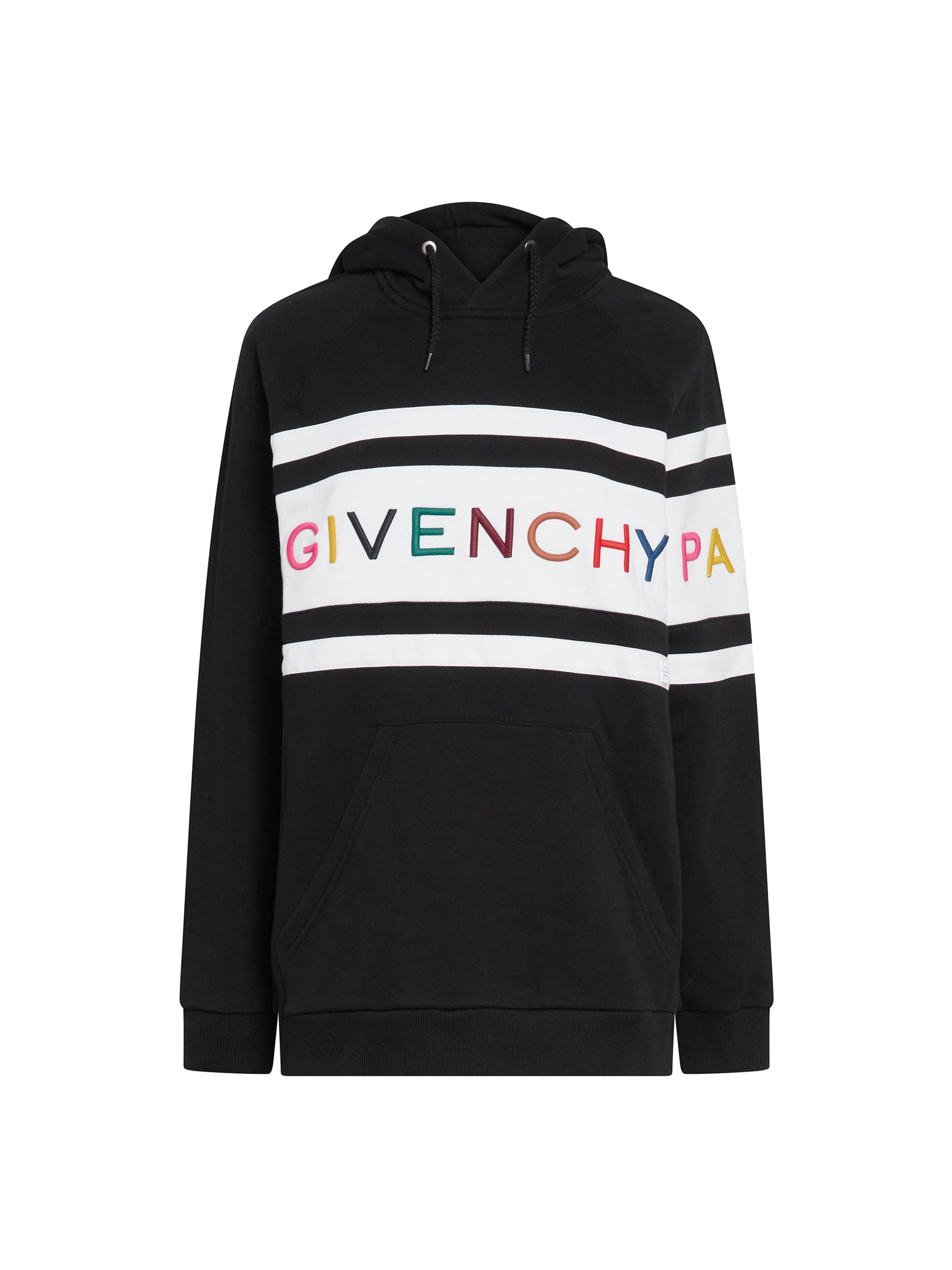 Sweatshirt brodé Givenchy Paris - Black & White
